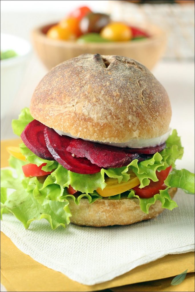 panini di grano duro vegetariani