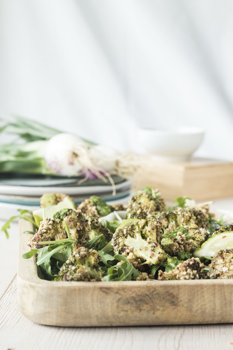 insalata di broccoli e lenticchie