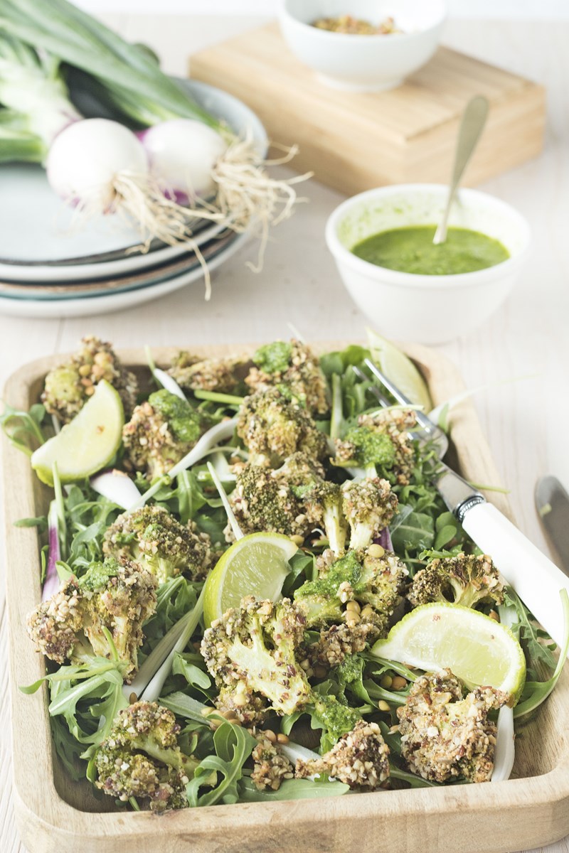 insalata di broccoli e lenticchie