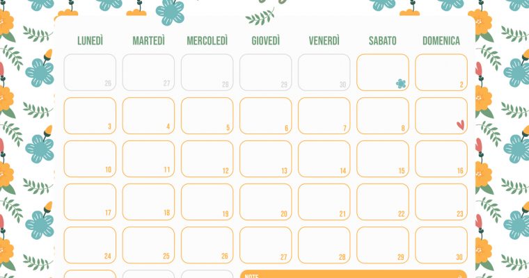 Free Printable di Maggio