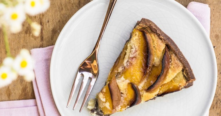 Crostata alle Pesche e Cioccolato